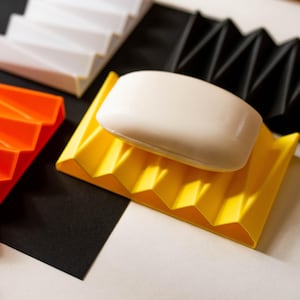 Soap Holder, Shower Soap Dish, 3d printed, Draining Soap Holder, Bathroom Accessories, Sponge Holder, Soap Tray, Minimalist, Bath Decor