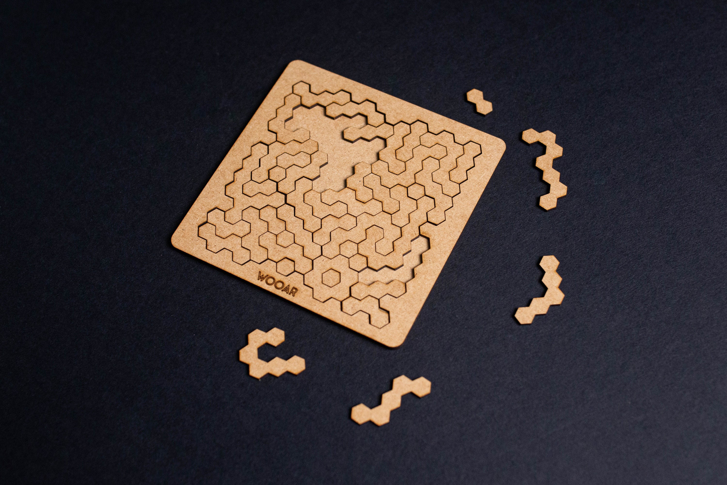 Eco Jigsaw Puzzle, Hexagonal Puzzle Brain Teaser - Etsy