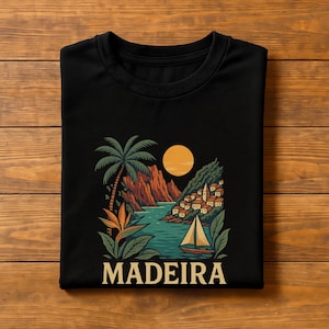Madeira Shirt Portugal Hike Gift Madeira Trail Mountain Tee Outdoor Adventure T Shirt Gift Madeira Travel Island Souvenir Madeira Apparel