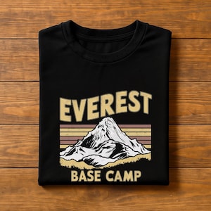 Everest Base Camp TShirt, EBC Trek Trophy Tee, Nepal Hike Shirt, Himalayan Travel Souvenir, Adventure Hiking Gift, Everest Trekking Tee