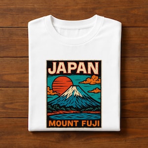 Mount Fuji Japan T-Shirt, Streetwear Japan Tee, Tokyo Graphic Shirt, Aesthetic Japan Travel Gift, Street Style Japanese TShirt, Mt Fuji Gift