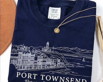 Port Townsend Shirt | Vintage Victorian Seaport Tee | Washington PNW Souvenir Gift