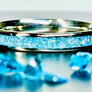 Handcrafted Birthstone Crystal Inlay Rings.