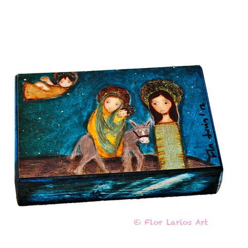 The Flight To Egypt Aceo Giclee Print Mounted On Wood 2 5 X Etsy The Flight To Egypt Aceo Giclee Print Mounted On Wood 2 5 X Etsy