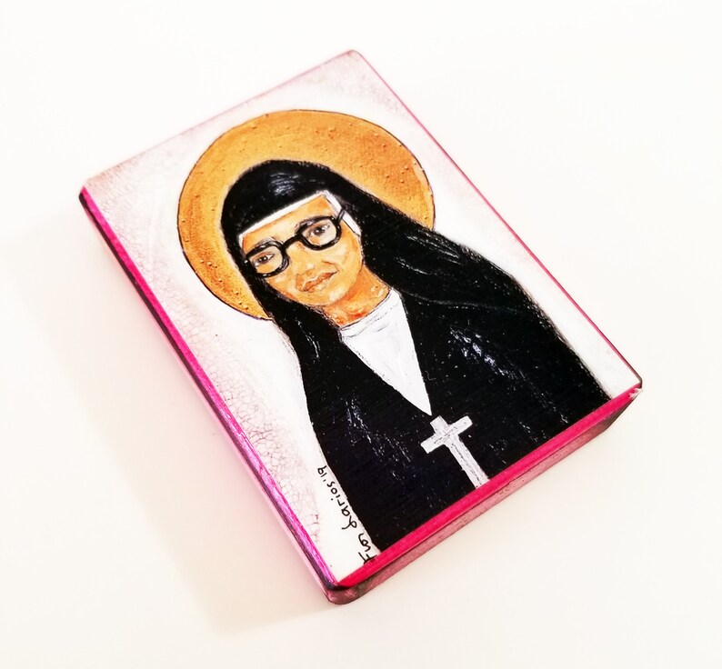 Folk Art By Flor Larios Aceo Giclee Print Mounted On Wood 2 5 X 3 5 Inches Blessed Maria Romero Prints Etchings Engravings Shantived Com Folk Art By Flor Larios Aceo Giclee Print Mounted On Wood 2 5 X 3 5 Inches Blessed Maria Romero Prints Etchings Engravings Shantived Com