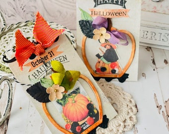 Halloween Tags, Tag Set - Halloween Tags set - Halloween Paper Gift Tags - Halloween- Halloween Gifts - Halloween Decor - Halloween Gift Tag