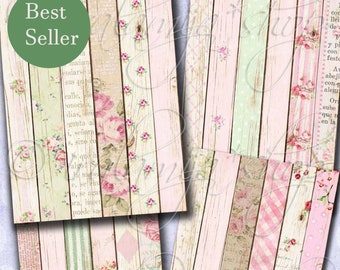 SHABBY WOOD No. 4 backgrounds Printable Digital Images / download file/ Wood Paper / Wood Printable Backgrounds / Scrapbook Paper / Wood