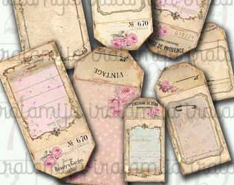 SWATCH CARDS Digitale Bilder- druckbare Hintergründe - druckbare Download-Datei - digitales Scrapbook-Papier - bedruckbares Papier / Junk Journal Papers