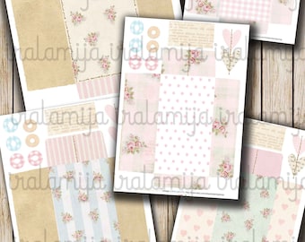 Envelopes / Forever SHABBY Envelopes/ Printable Digital Images / printable Scrapbook / Printable Envelopes / Planner /Envelope, Junk Journal