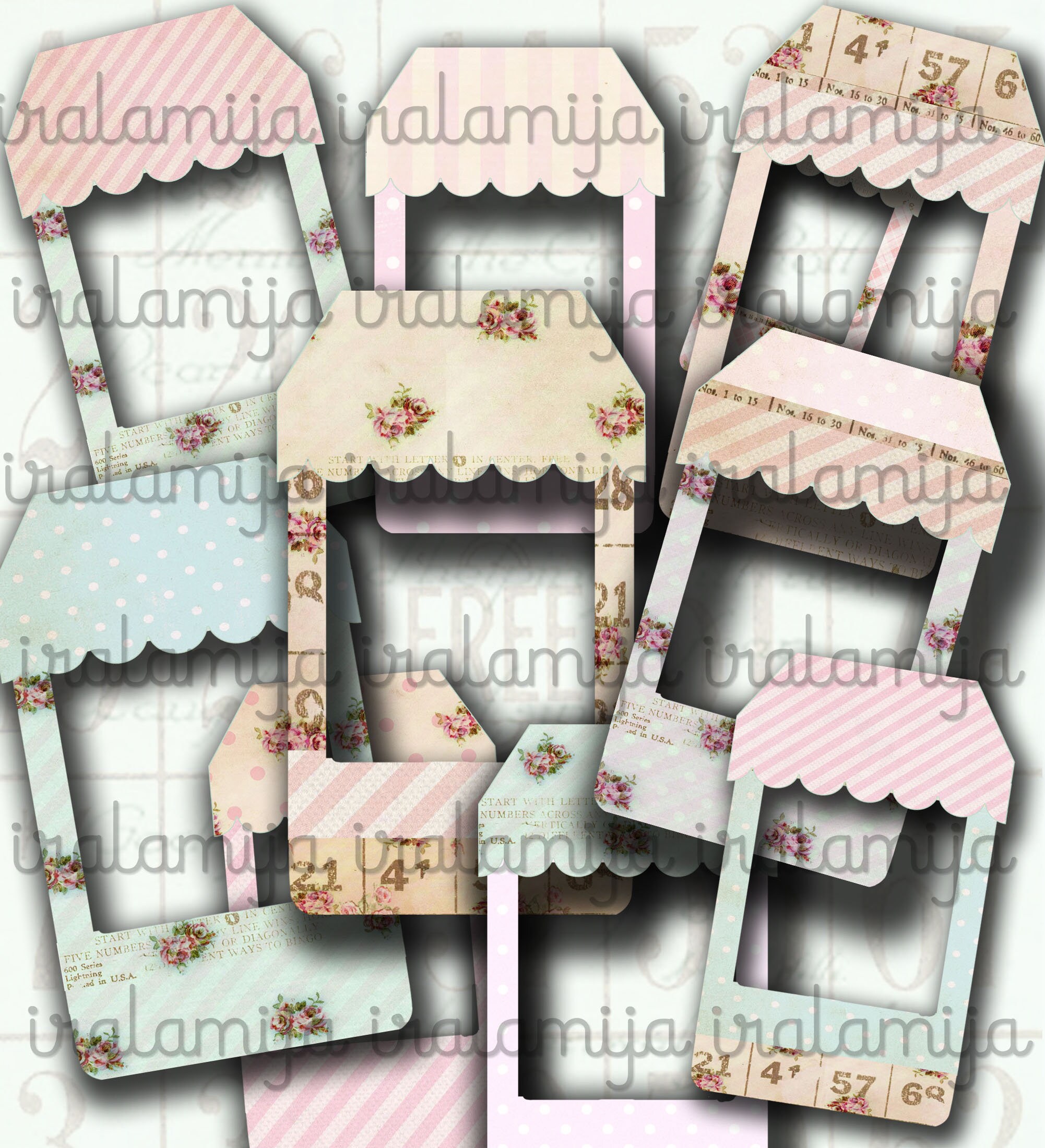 Printable Photo Frames / Farmers Market PHOTO FRAMES /digital Etsy Canada