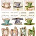 Printable Tea Cup Images / TEA CUPS Digital Images / Printable - Etsy