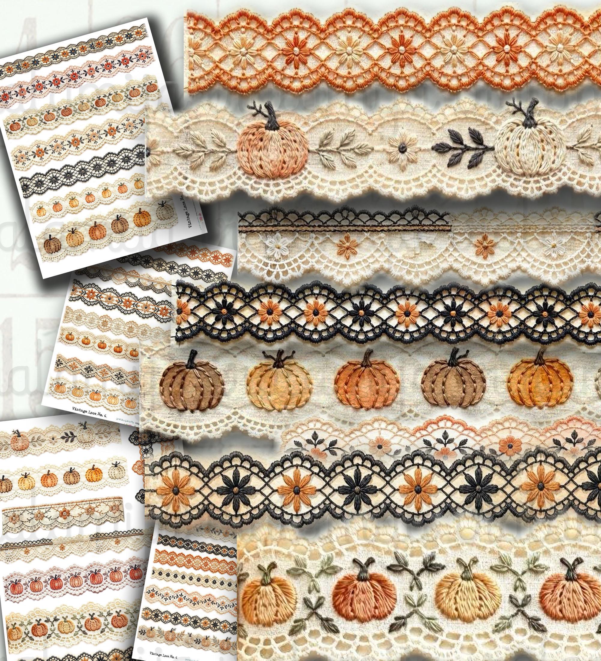 VINTAGE LACE No. 6 Junk Journal Kit Printable Vintage Ephemera