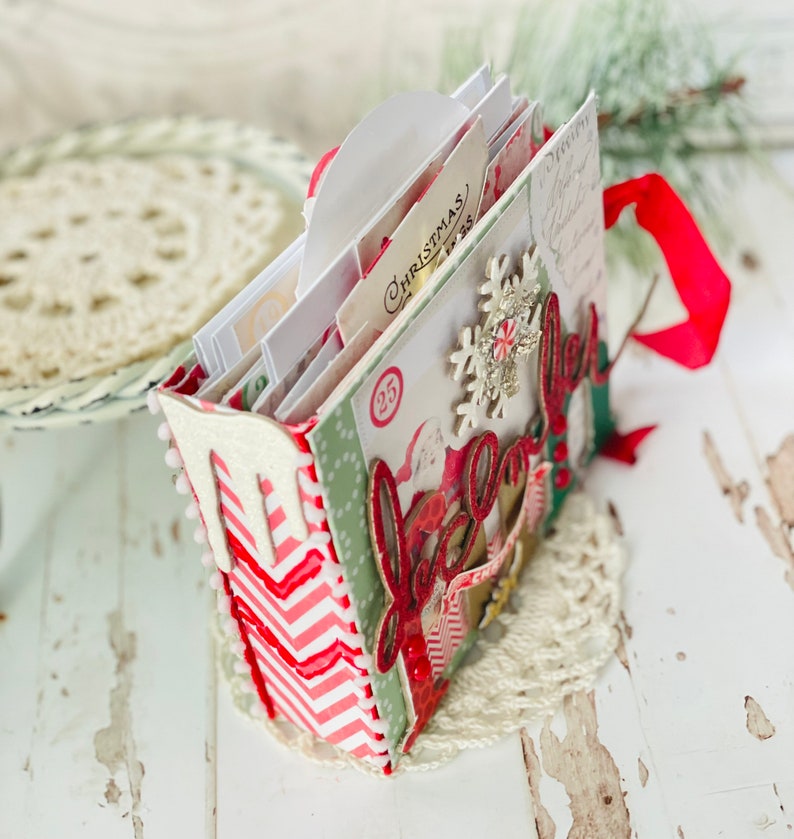 Christmas Mini Album Scrapbook Album Mini Album Christmas Etsy