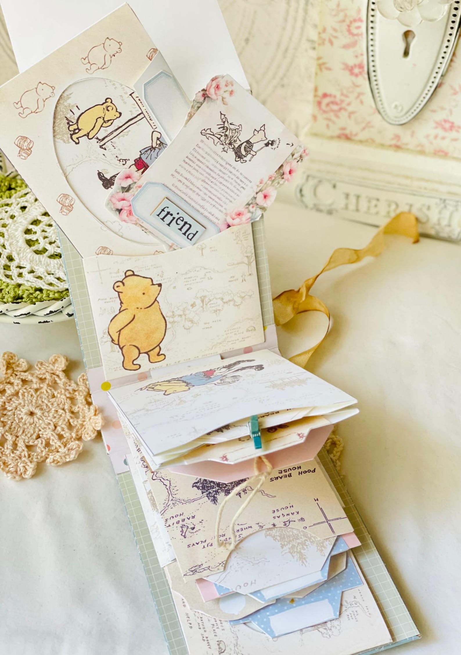Winnie the Pooh Junk Journal Kit , Printable Vintage Pooh Ephemera ...