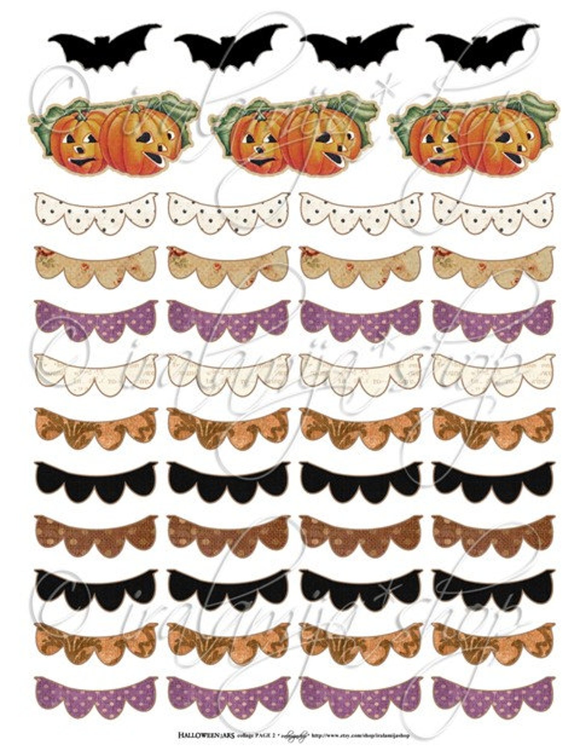 Halloween Printable / HALLOWEEN JARS Printable Digital Images | Etsy