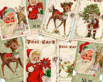CHRISTMAS CAROL Junk Journal Kit afdrukbare Vintage Ephemera Junk Journal paginatag kieskeurig knippen digitale download kerst shabby papieren tags