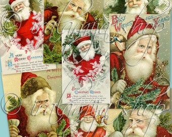 St. NICK Collage Digital Images -printable download  file-