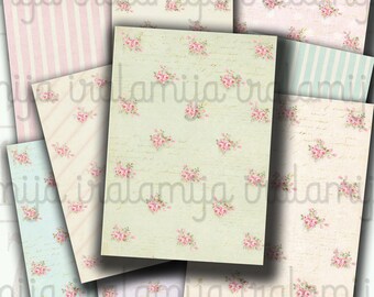 Digitaal papier, lentezon, digitaal papier, digitale afbeeldingen - afdrukbare download jpeg-bestand - afdrukbaar papier / shabby papier / junk Journal