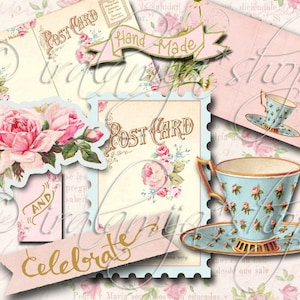ANTICHITA' Collage Immagini Digitali -file scaricabile stampabile-