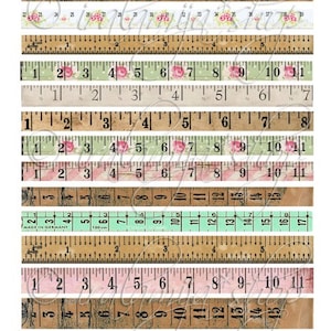 Printable Tape Measure / TAPE MEASURE/ Digital Images / Printable Download / Tape Measure ...