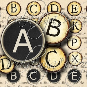 VINTAGE TYPEWRITER  Collage Digital Images -printable download file Digital Collage Sheet Vintage Paper Scrapbook