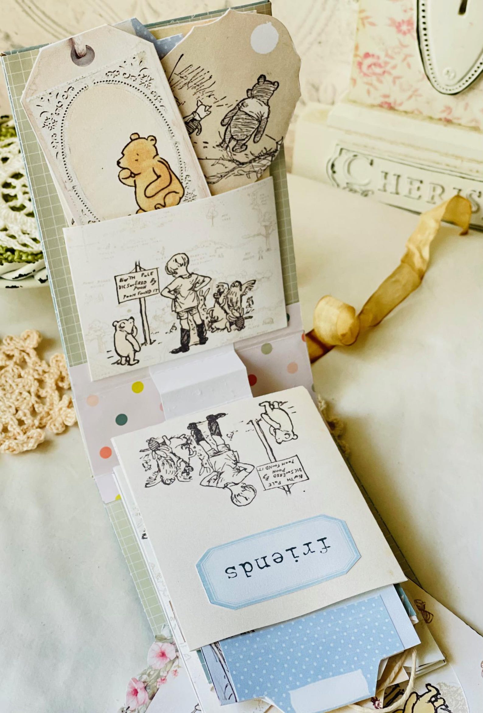 Winnie the Pooh Junk Journal Kit , Printable Vintage Pooh Ephemera ...