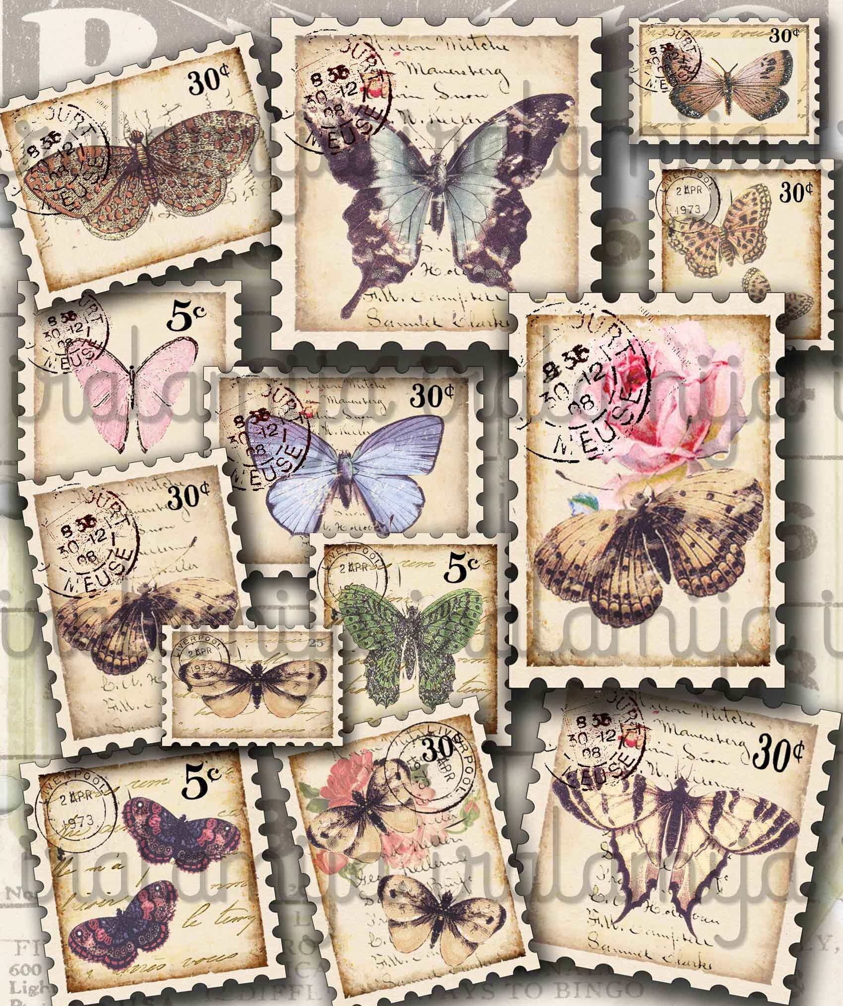 Stamps to print. Почтовая марка с бабочкой акварель. Print stamps. Print stamps. Print stamps.