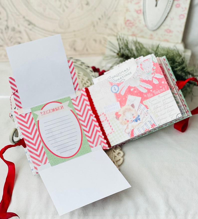 Christmas Mini Album Scrapbook Album Mini Album Christmas Etsy