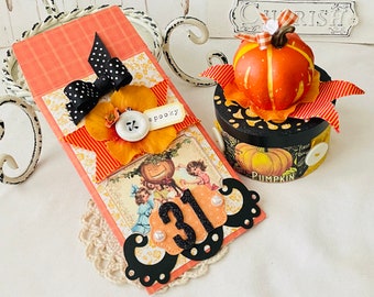 Halloween Box and Envelope Set - Halloween set - Halloween Envelope - Halloween Box - Halloween Gifts - Halloween Decor - Halloween Gift box
