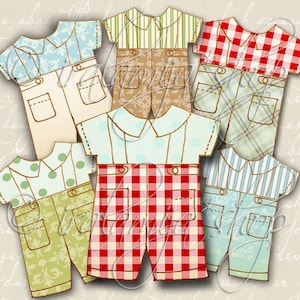 Digitaler Download VINTAGE JUNGE Nr. 1 Ausgeschnitten druckbare shabby Art Junk Journal Ephemera Vintage druckbare Scrapbook Journal Aufkleber Baby Boy