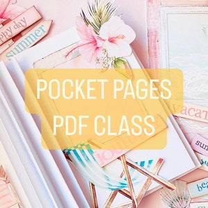 Pocket Pages CLASS, Tutorial PDF, Download digitale, Tutorial PDF, Tutorial Pages, Classe di download digitale, Junk Journal, Classe, Pagine album