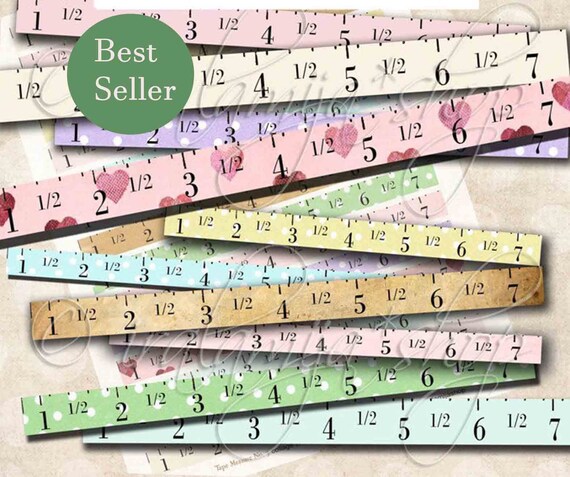 TAPE MEASURE No. 3 Printable Digital Images \/ Printable - Etsy