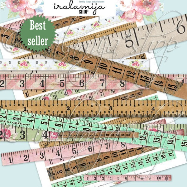 Printable Tape Measure / TAPE MEASURE/ Digital Images / printable download / Tape Measure/ Printable Tape / Tape Measure / Planner / Journal