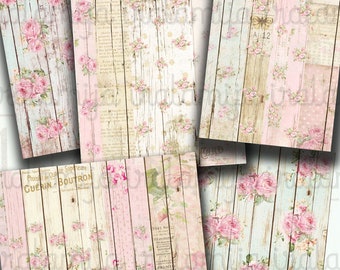 Holz Hintergrund Digitale PAPIERE, Junk Journal, Kit, Shabby, Neutral, Papier, Printable, Iralamijashop, Download, Vintage Style, Scrapbook