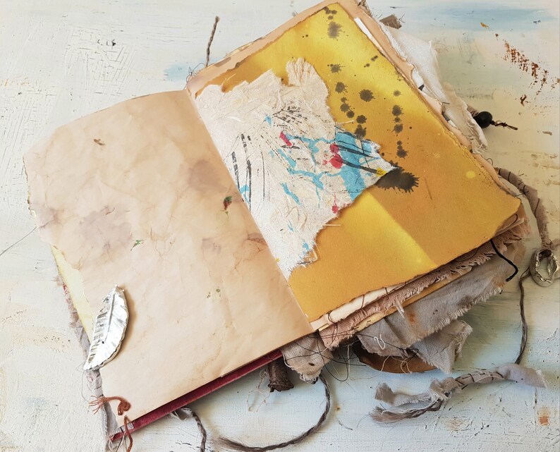 Lost and Found. Handmade Journal, Sketchbook, Art Journal image 3