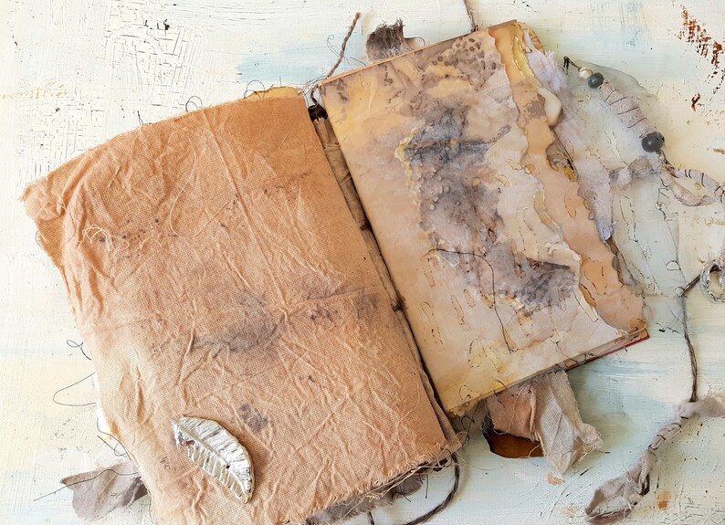 Lost and Found. Handmade Journal, Sketchbook, Art Journal image 6