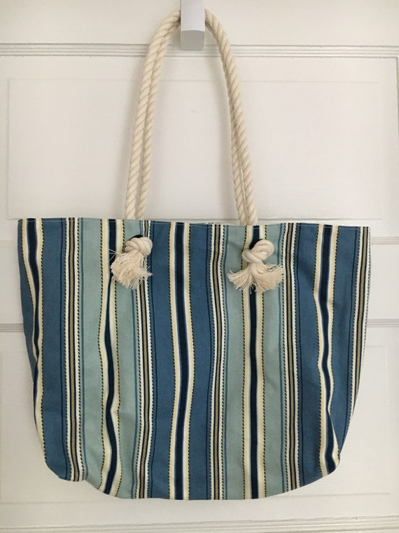 rope handle beach bag