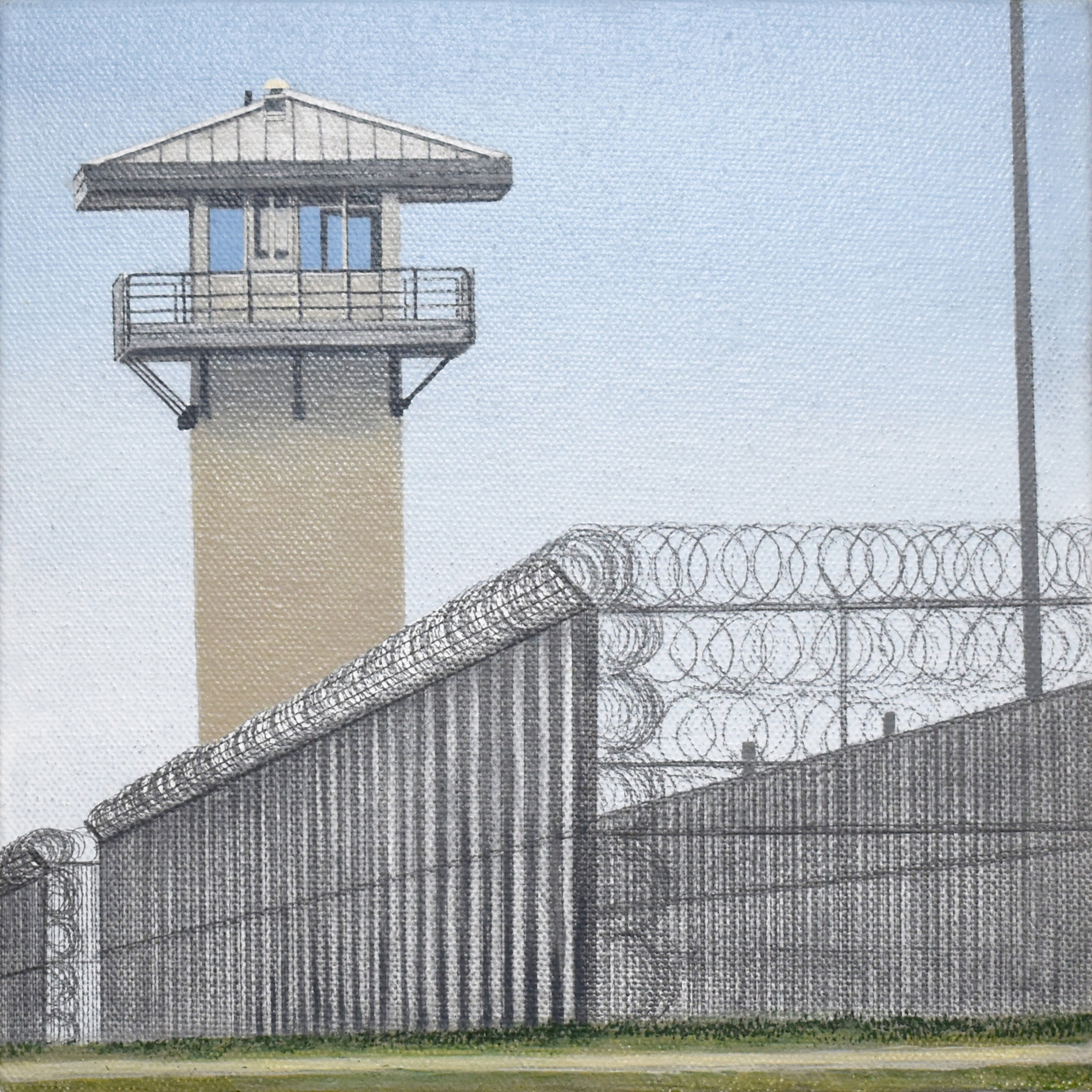 Jail Original 8x8 Acrylic Painting on Canvas Etsy
