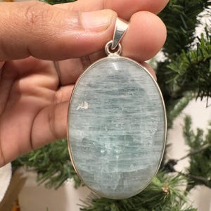 Aquamarine 925 Sterling Silver Pendant