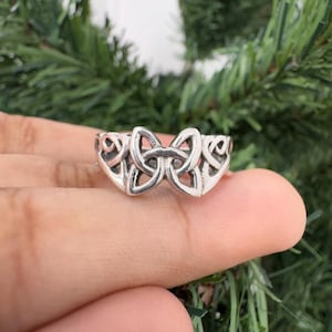 Sterling silver Witches Knot Ring
