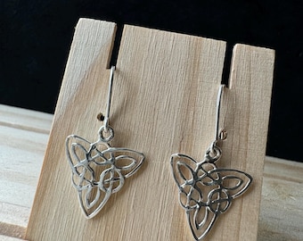 Orecchini Donna A Girasole Con Nodo Celtico - Argento Sterling 925 E Abalone