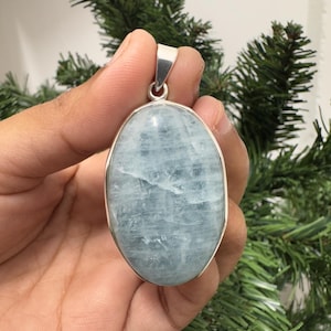 Aquamarine 925 Sterling Silver Pendant