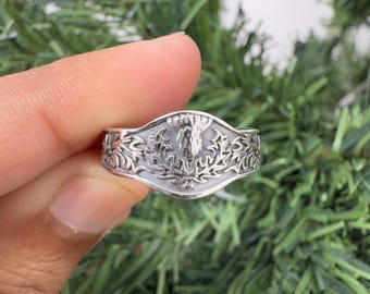Scottish Thistle Design | Scottish Flower Ring | Celtic Ring | Sterling Silver 925 Ring