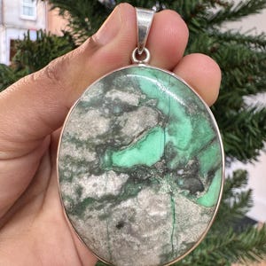 Variscite 925 Sterling Silver Pendant