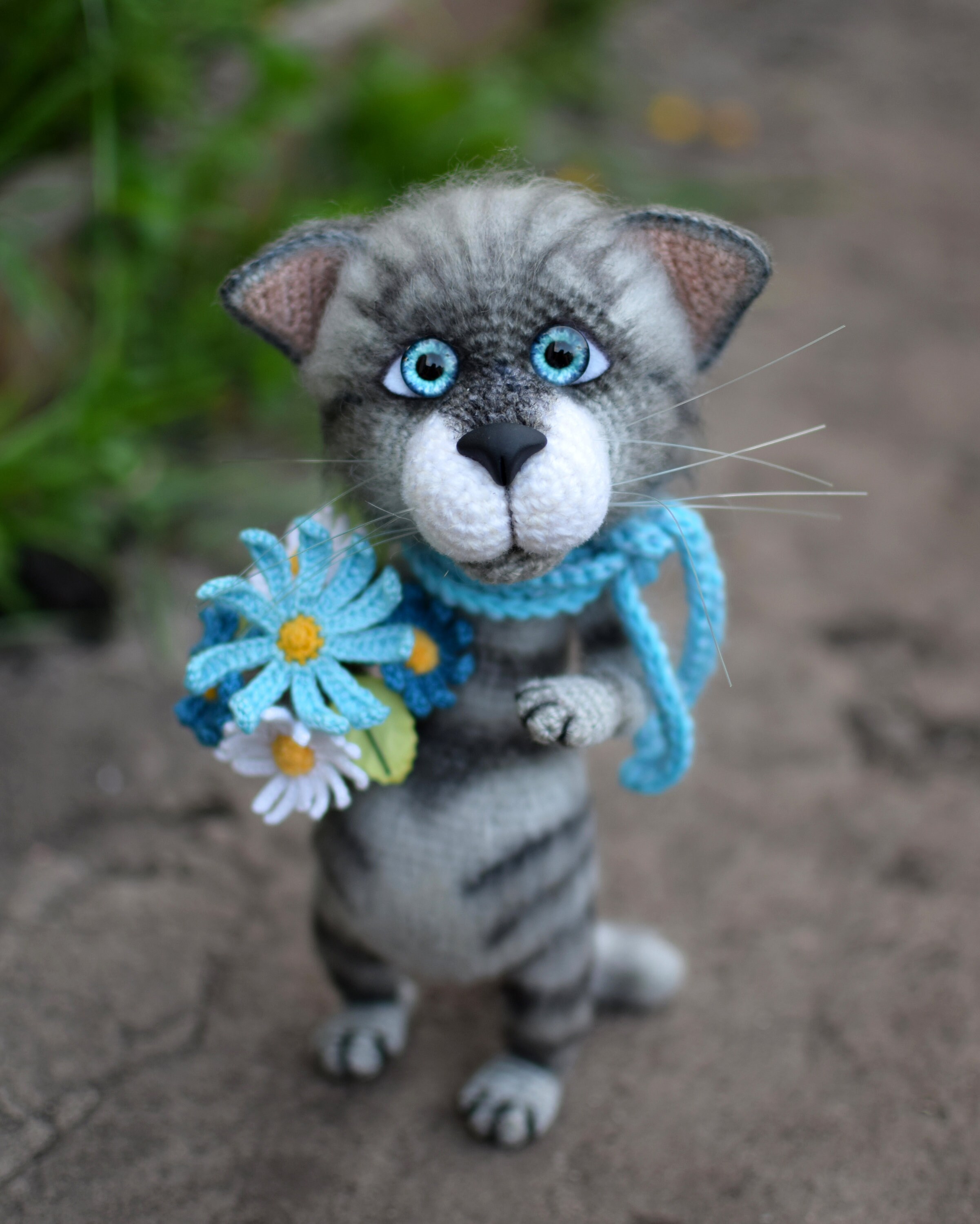 Stiped Cat Pattern Striped Cat Crochet Pattern. Cat Amigurumi Toy. Digital PDF Crochet ...