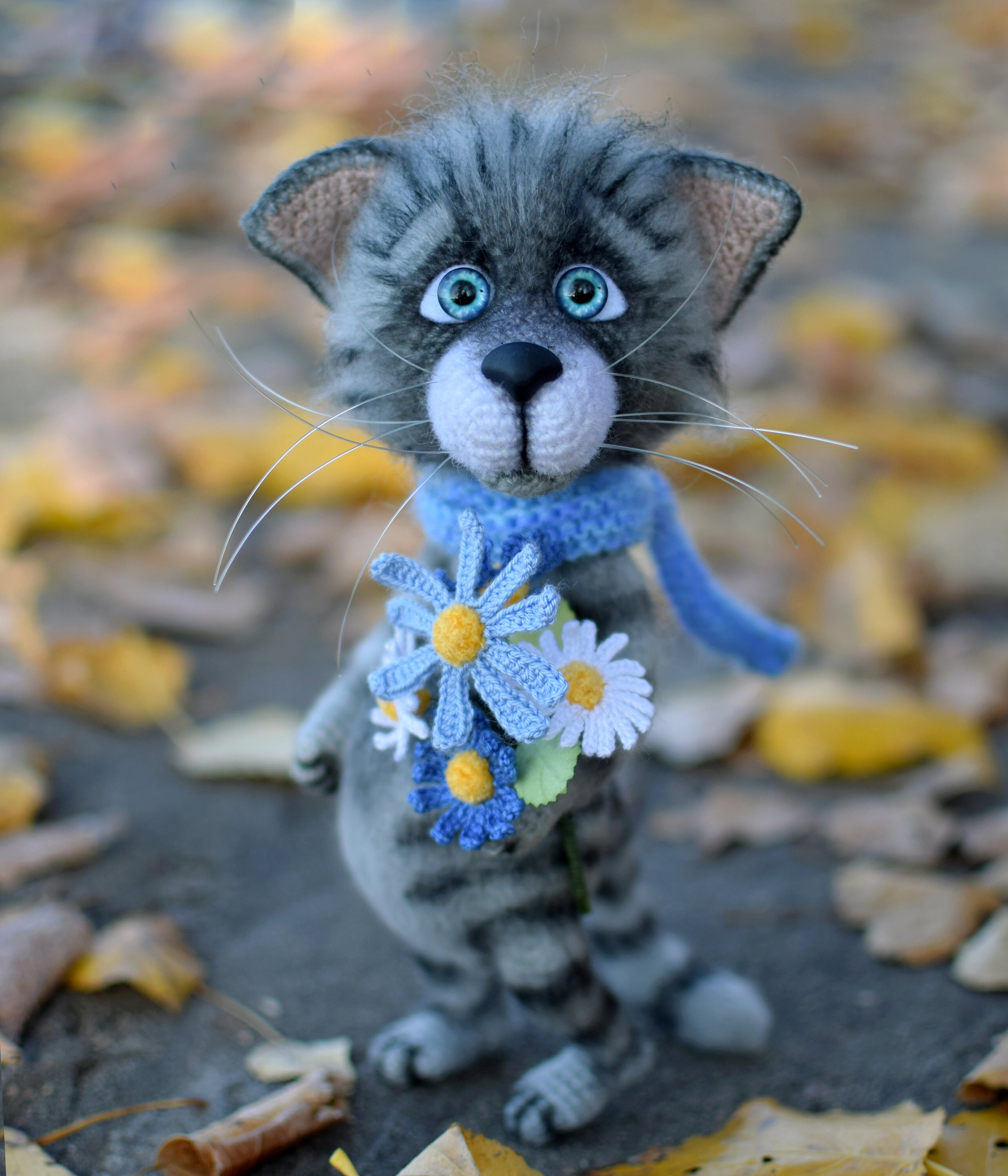 Stiped Cat Pattern Striped Cat Crochet Pattern. Cat Amigurumi Toy. Digital PDF Crochet ...