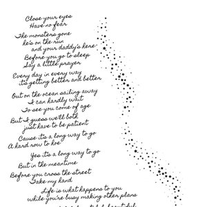 Beautiful Boy Wall Art / Lennon
