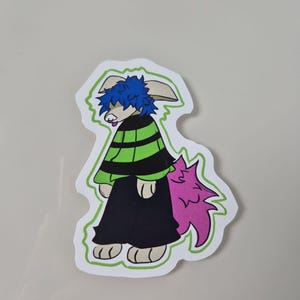 4 Pieces Slouchy Furry Sticker Pack