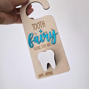 Fairy Door Hanger Personalised, Personalised Tooth Fairy, Lost Tooth , First Tooth, Custom Tooth Fairy Door Hanger