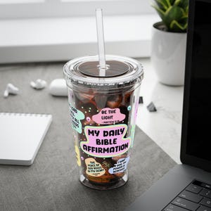Christlicher Affirmationsbecher, Bibelbecher für christliches Hochzeitsgeschenk, Bibelversbecher, Bibelaffirmationsbecher für christliches Geschenk